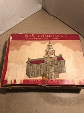 plasticville o scale building, Plasticville Hall, complete original box, 1950's