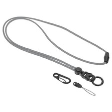 20" Neck Lanyard, 1 Pcs Breakaway Badge Lanyard, Gray