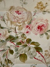 RALPH LAUREN WOODSTOCK GARDEN ROSE FLORAL RUFFLED SATEEN STANDARD PILLOWCASE PR