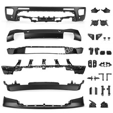 32 Pcs For 2019-2023 Ford Ranger Front Bumper Kit Wsensor Holes Black Chrome