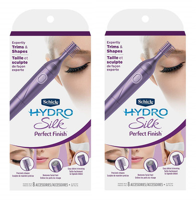 Schick Hydro Silk Perfect Finish Trimmer 8-in-1 Grooming Kit (2 Pack)