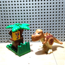 LEGO Duplo T-Rex groß braun Dino Dinosaurier Steinzeit Figuren