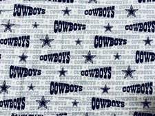 DALLAS COWBOYS NFL Football, 12 Inches 12 x 57 100 Cotton Fabric, Vintage