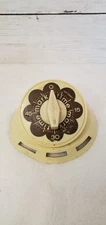 Vintage Mark Time Wind-Up Kitchen Timer 60 Min Retro Cream Brown Tested Works