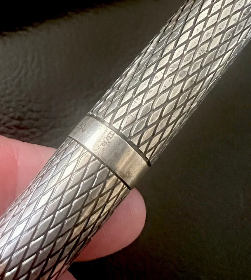 …..vintage Sterling Silver Sheaffer Imperial 14 Kt Gold Fountain Pen Boxed - Image 3 of 4