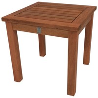 Beistelltisch Holz Eukalyptus 40X40Cm Kaffeetisch Couchtisch Gartentisch Tisch