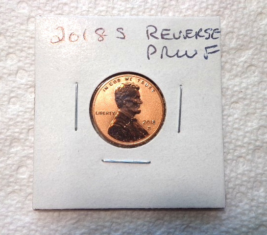 2018 S Lincoln Penny Cent REVERSE PROOF Coin FRESH FROM PROOF SET | eBay
