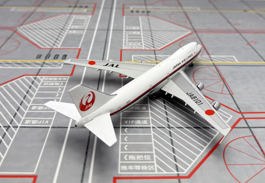 1:400 HX Models JAPAN AIRLINES BOEING 747-100 Passenger Airplane