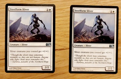 Mtg Magic: 2 X Stählerner Remasuri / Steelform Sliver, English, Nearmint 