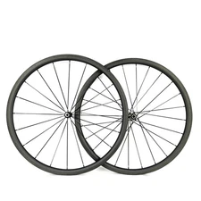 700C Road Bicycle V/Rim Brake Carbon Fiber Wheel Set 38-88mm Depth 25mm Width  