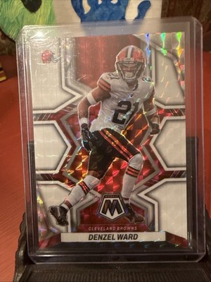 2022 Panini Mosaic Denzel Ward #230 White Mosaic Prizm /25 Browns Mint SSP