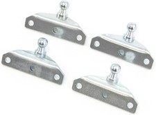 4 Ball Stud Brackets 10mm Compatible with Gas Prop Strut Spring Lift Coated S...