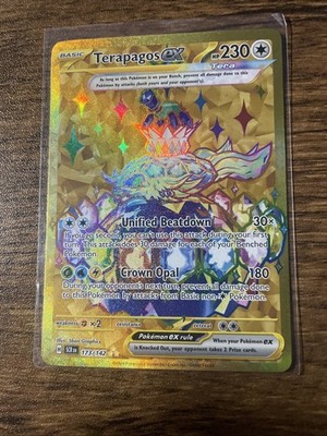 Terapagos ex 173/142 - Pokemon Stellar Crown Gold Rare NM