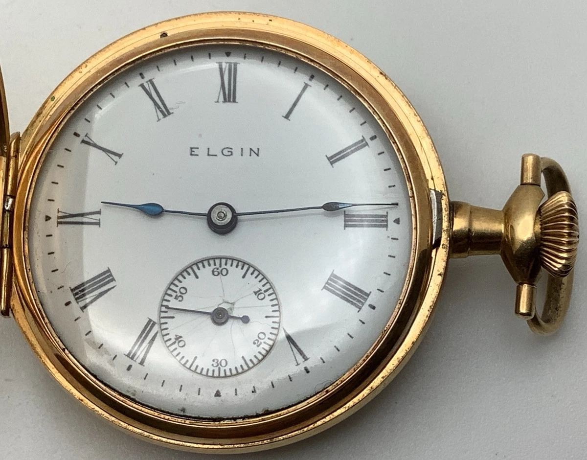 Orologio Da Tasca Elgin Vintage In Ottone, Stile Antico, Movimento Al Quarzo, Idea Regalo Con Scatola