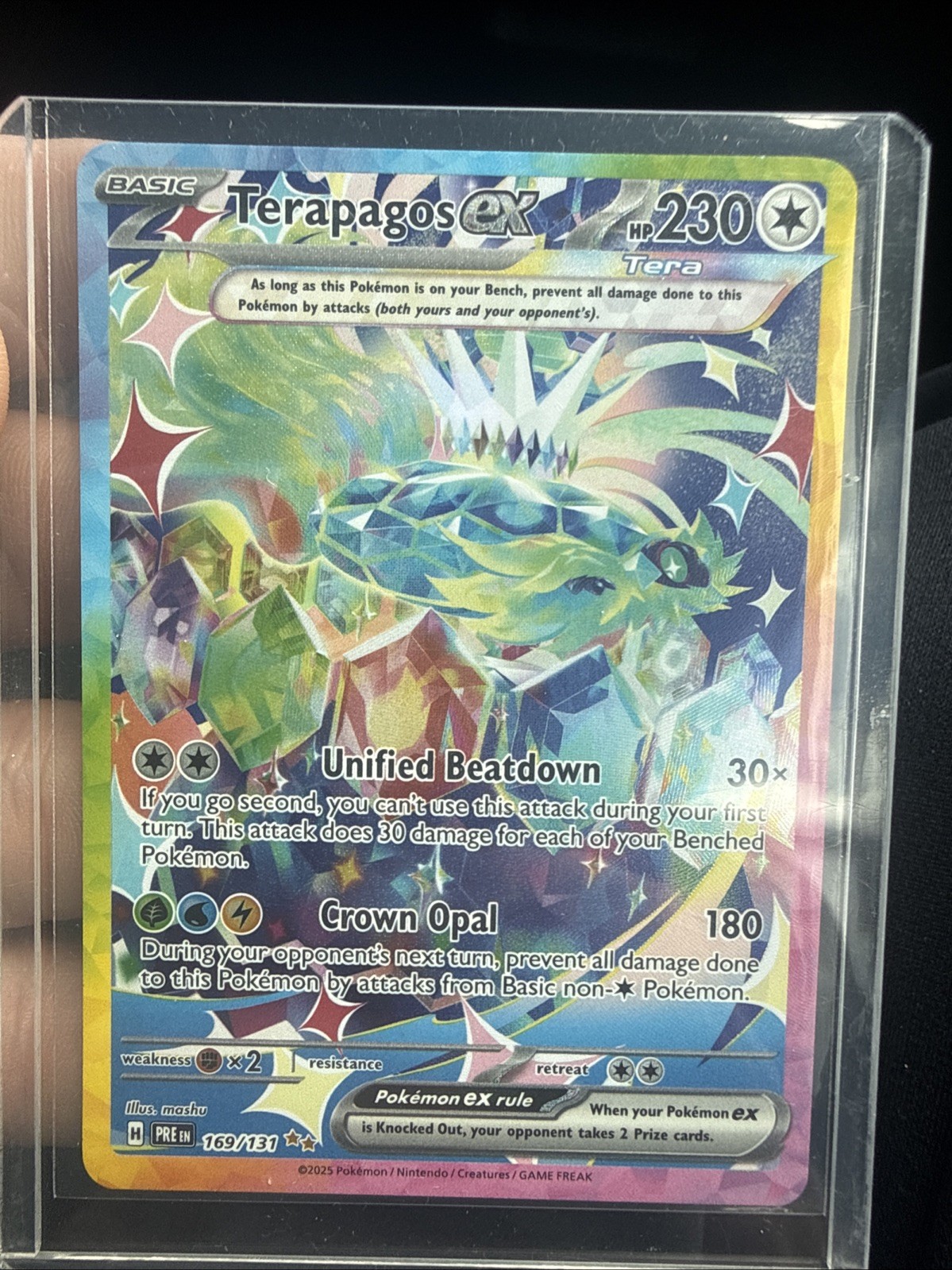 Terapagos ex 169/131 Sv: Prismatic Evolutions Holo