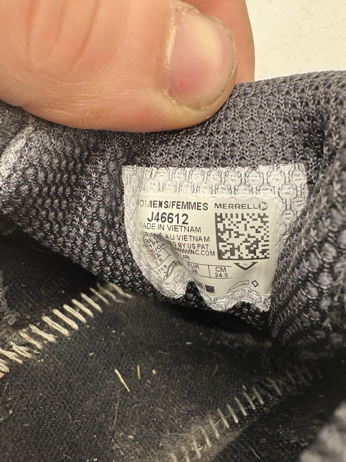 Scarpe Merrell Siren Edge Q2 da donna taglia 7 5 grigie sneakers casual escursionismo