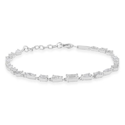 2,91 ct Multi VS1 D Lab Created Diamant Armband 14K Weißgold