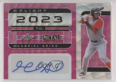 2022 Leaf Metal Flight 2023 To Pink Wave 2/5 Gabriel Arias #FT-GA1 Auto 0u66