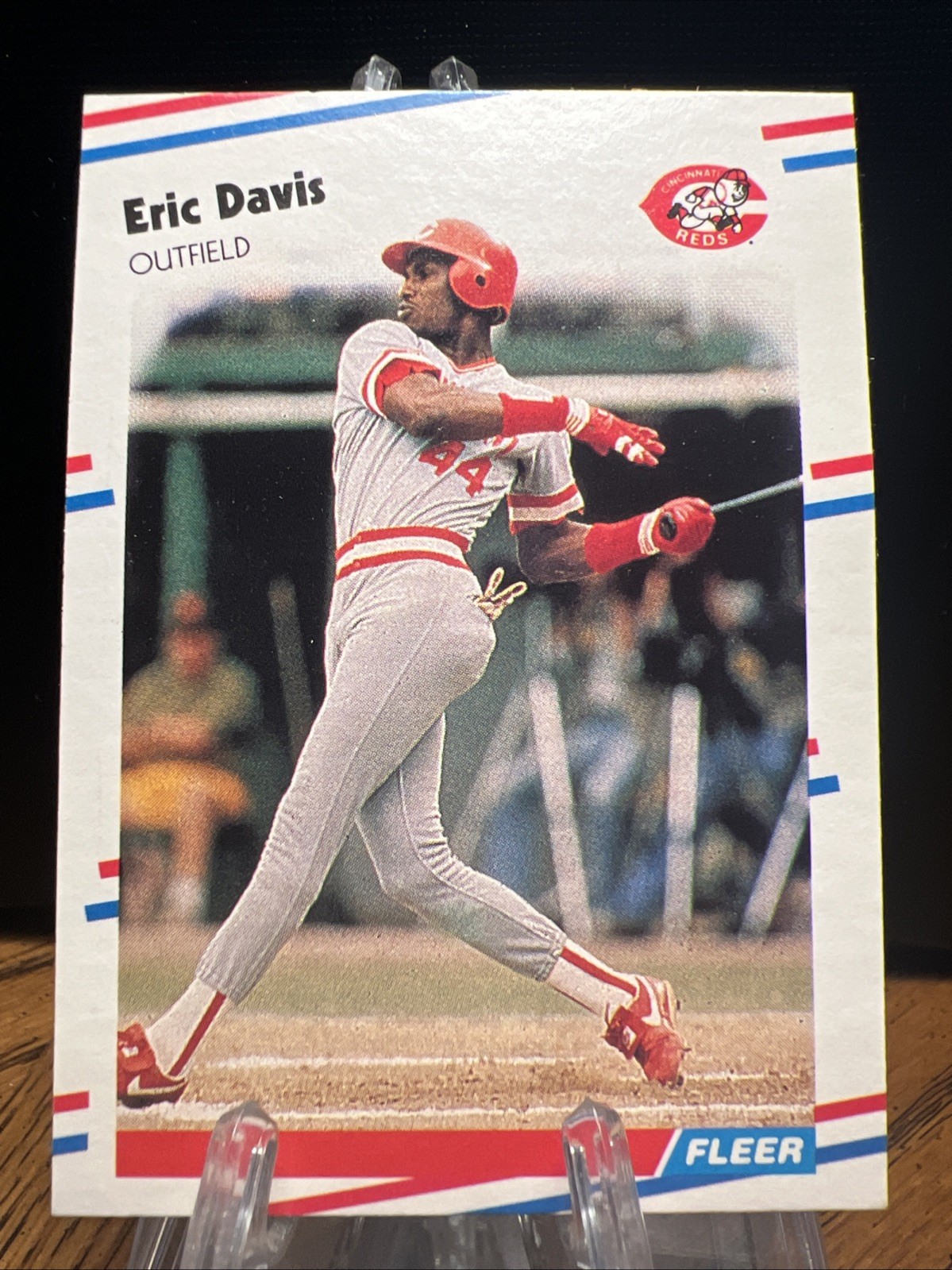1988 Fleer Eric Davis #231 Cincinnati Reds