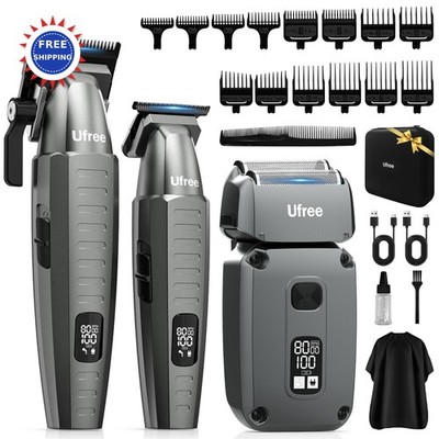 Ufree 3 in 1 Hair Clippers Professional Beard Trimmer Foil Shaver Electric
