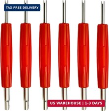 6Pcs R134A R12 A/C HVAC Valve Core Removal Tool Set  Dual Heads Valve Core Remove