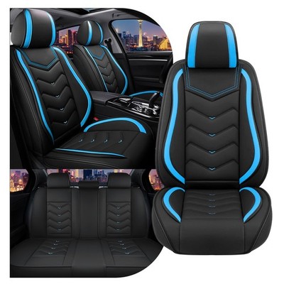Car Seat Covers for Mazda CX-30 2020-2026 Premium Nappa Leather Sport Black Blue