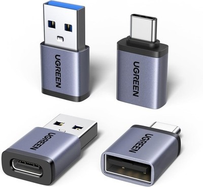 UGREEN USB to USB C Adapter & USB C to USB Adapter Combo 4-Pack, 10Gbps Type C U