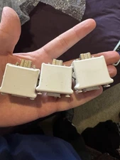 Lot of 3 Nintendo Wii Motion Plus MotionPlus Adapter RVL-026 OEM Official White