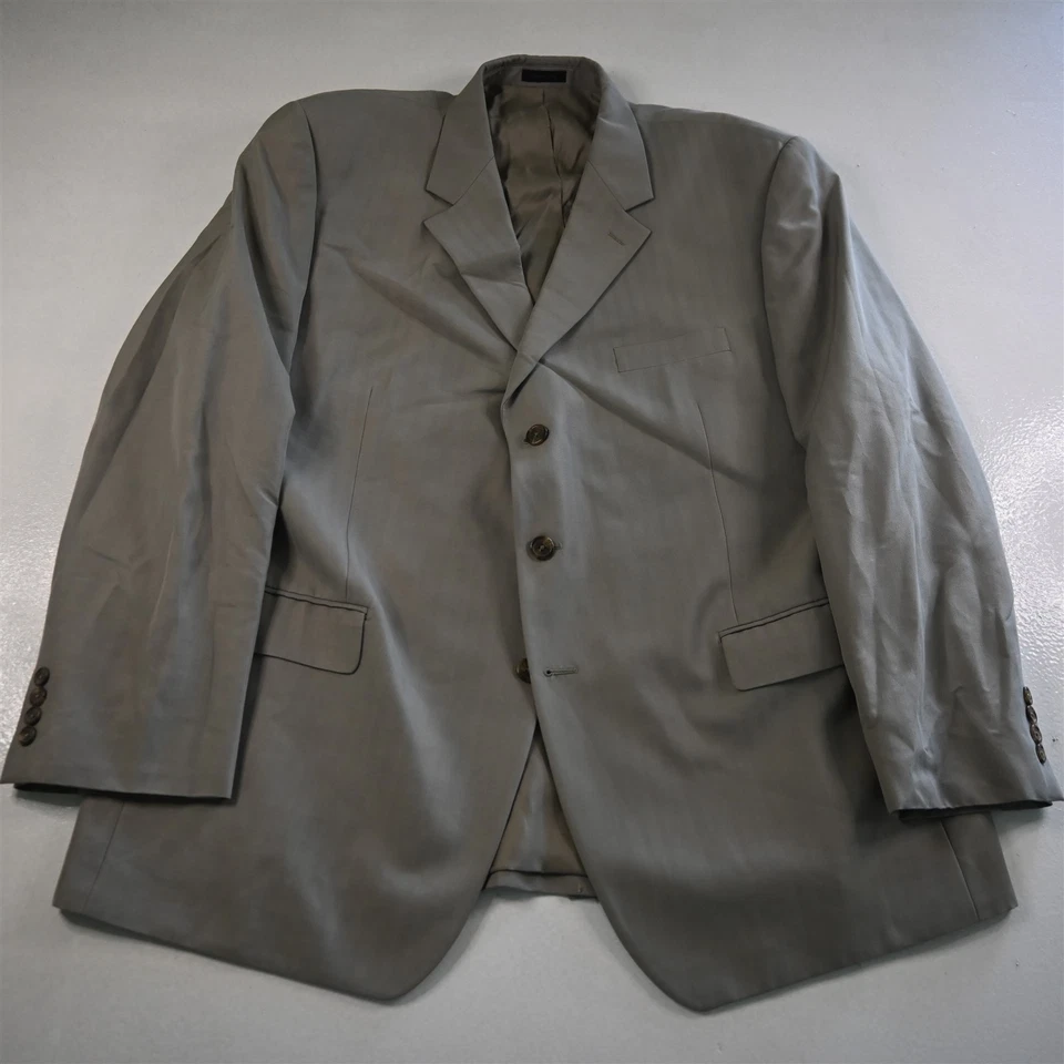 Chaps Ralph Lauren 48R 40x32 Caqui Beige Espiga Hombres Chaqueta Pantalones Traje Foto 2 de 4