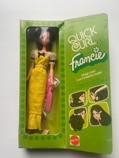 VINTAGE 1972 BARBIE FRIEND QUICK CURL FRANCIE NRFB bellissimo RARO