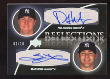 Phil Hughes Sean Henn 2007 Exquisite Auto Rookie Signatures Reflections #d 2/10