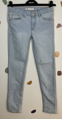 Levi 710 Super Skinny Jeans Größe 10A 25'' Innenbein verstellbar elastischer Bund