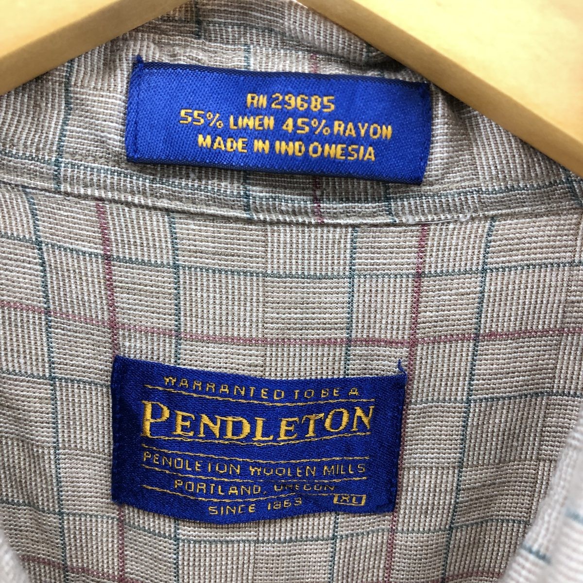 Vintage 2000'S Pendleton Check Pattern Short Slee… - image 3