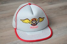 Vintage 80s Nintendo Super Mario Bros Promo Trucker Hat Snapback Cap Rare
