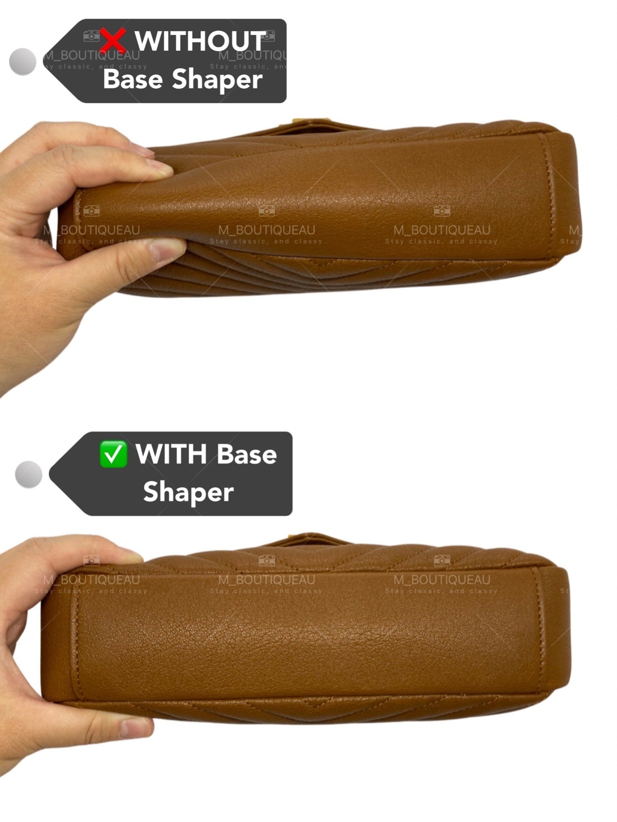 Base Shaper Bag Insert Saver for YSL Saint Laurent College Medium Flap Bag image 7