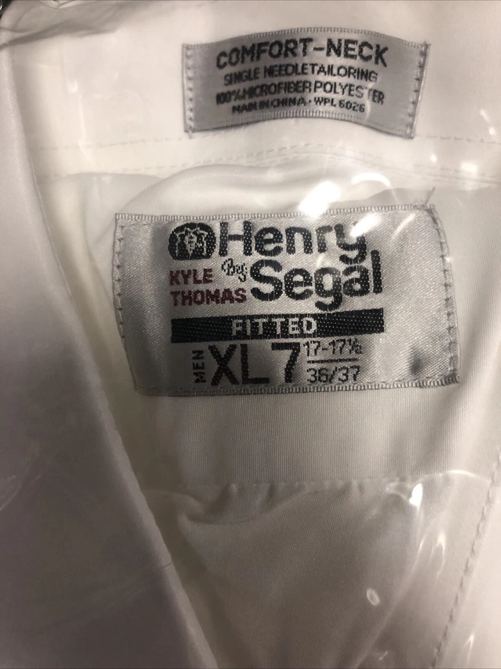 Camisa Kyle Thomas By Henry Segal Blanca Abotonada Manga Larga Talla XL 36/37 NUEVA Foto 2 de 4