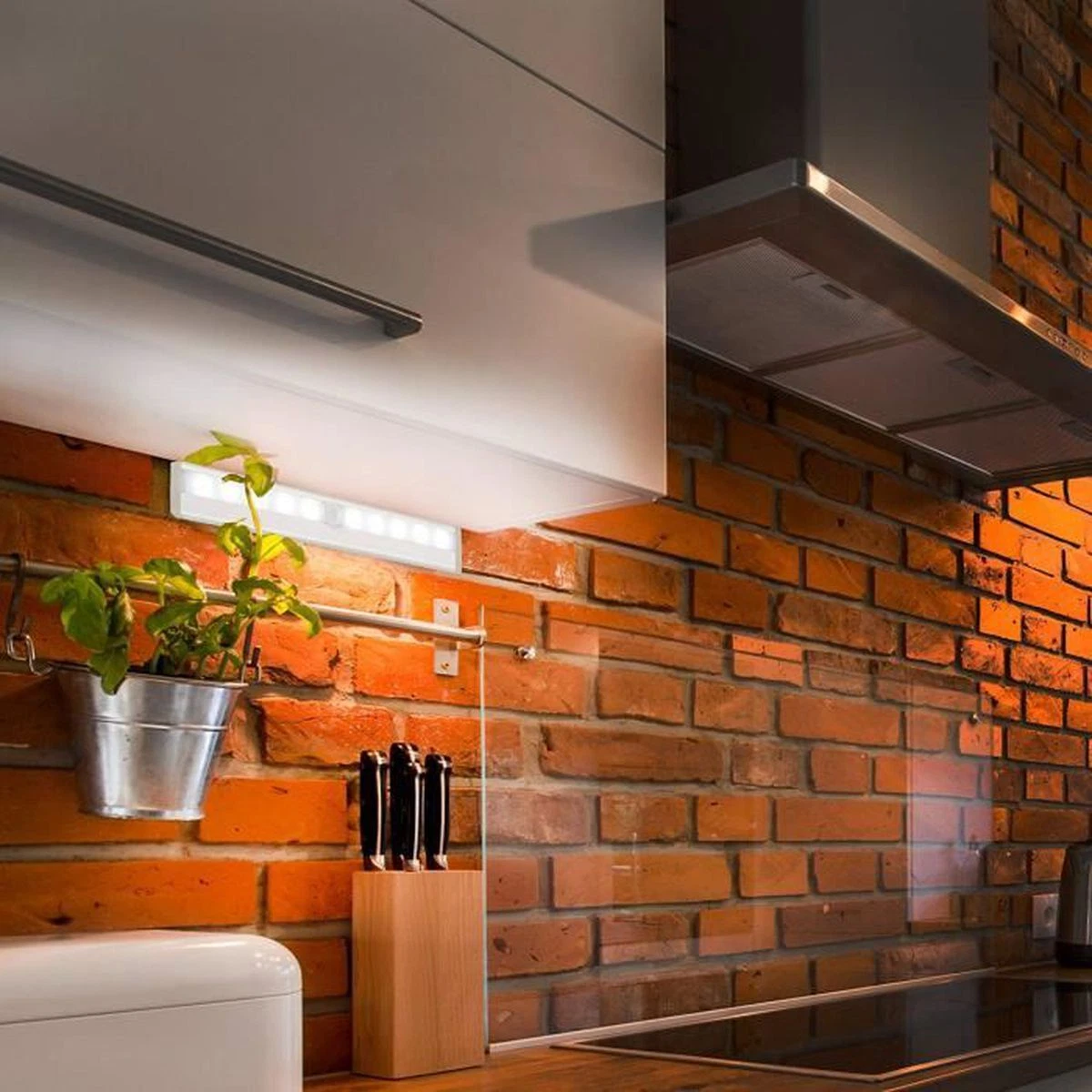 3 Ajuste de luz LED detector de movimiento iluminación seguridad armario Pilas