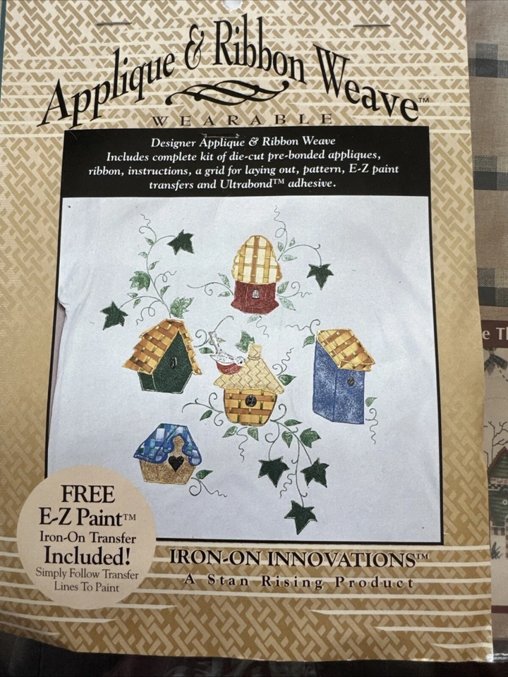 Lote de 5 kits de apliques para planchar para casa de pájaros de campo - sin coser jardín transferencias artesanía Foto 2 de 4