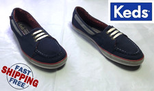 Keds Women's WF47799 Size 7 Blue Red White Slip On Loafer Fashion Sneakers
