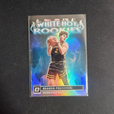 2023-24 Optic Brandin Podziemski White Hot Rookies Silver Prizm RC Warriors  L38