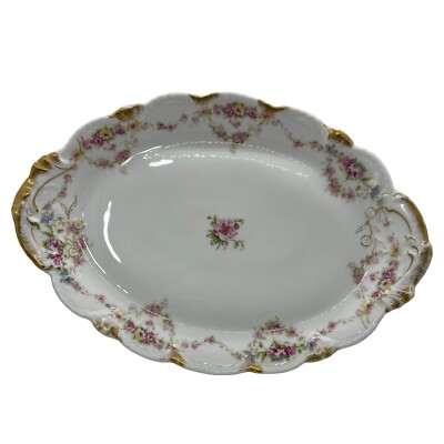 Theodore Haviland Limoges France Scheiger Oval Serving Platter