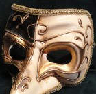 Venetian 10-3/4" Long Nose Carnival Masquerade Paper Mache Mask Made in Italy — photo 4