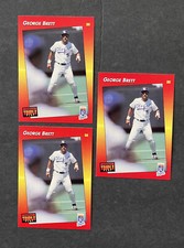 1992 Donruss Triple Play George Brett Card #115 (3 card lot)