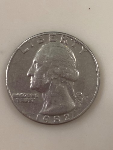 RARE ERROR* 1982-D Quarter (In God We Trust) and Filled Mint Mark