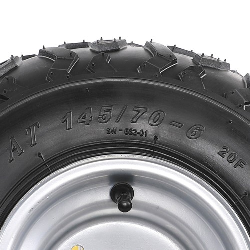 1/2/4pcs 145/70-6'' Wheel Tire Rim for ATV Buggy Go Kart Golf Cart Mower Scooter - Picture 10 of 15