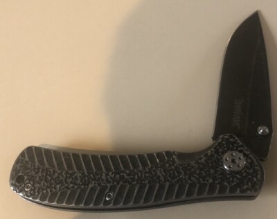 Kershaw Speedsafe 1301BW Starter Blackwash Assist Open Flipper Folding Knife
