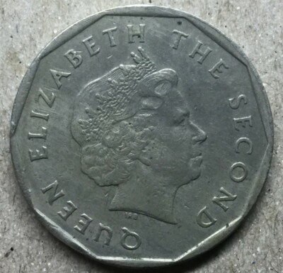 【レア】QUEEN ELIZABETH2 クイーンエリザベス 4RY696QN 2004 QUEEN ELIZABETH THE SECOND / EAST CARIBBEAN STATES ONE DOLLAR