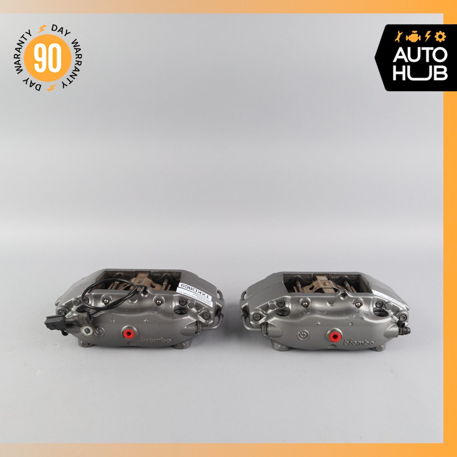 07-18 Maserati Granturismo Rear Left & Right Brake Caliper Calipers Set OEM