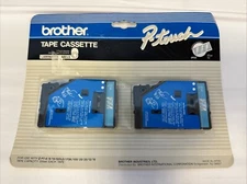 Brother P-Touch TC-12 Blue Clear Tape Cassette 2 Pack PT-6/8/10/Gold/170k/150