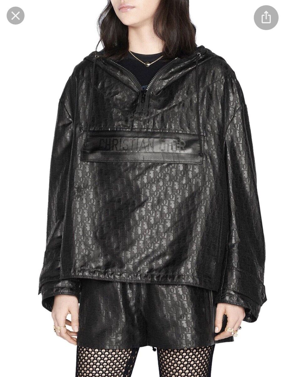 New Christian Dior Women's Jacket Anorak Black Technical New Christian Dior Women's Jacket Anorak Black Technical